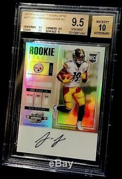 2017 Contenders Optic Prizm JUJU SMITH-SCHUSTER Auto RC Ticket STEELERS BGS 9.5