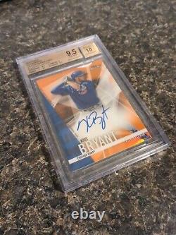 2017 Finest Autographs Orange Refractors #FAKB KRIS BRYANT 3/25 BGS 9.5/10 AUTO