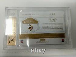 2017 Flawless DALVIN COOK RPA /15 Auto RC Rookie Gloves Patch POP 1/1 BGS 9.5 10