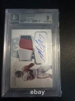 2017 Panini Flawless Patch Autograph Silver Michael Vick Bgs9 Auto Bgs10 /5