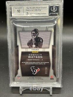 2017 Prizm Deshaun Watson RPA Gold Rookie Autograph /10 BGS 9 with10 Auto