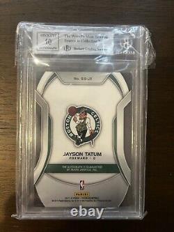 2017 Prizm Jayson Tatum Sensational Signatures Rookie Auto BGS 9 Mint 9 Auto
