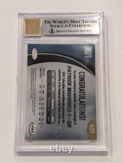 2017 Sage Hit Autographs Patrick Mahomes II #A23 Red Graded 8.5 (Auto, RC)