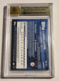 2017 Topps Chrome AARON JUDGE Blue Wave Refractor RC Auto /75 BGS 9.5/10