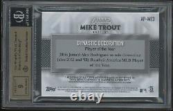 2017 Topps Dynasty Autograph Patches Mike Trout Auto Patch 06/10 Beckett BGS 9.5