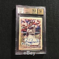 2017 Topps Gypsy Queen Barry Bonds Sp Auto Bgs 9.5/10 San Francisco Giants