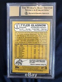 2017 Topps Heritage Tyler Glasnow REAL ONE AUTOGRAPHS SP Auto RC BGS 9.5/10