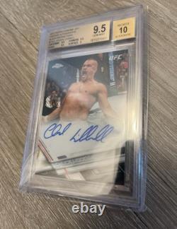 2017 Topps Ufc Chuck Liddell Black Refractor Auto /10 Graded 9.5 Gem Mint Pop 1
