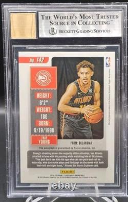 2018-19 Contenders Trae Young Rookie Ticket Auto Autograph RC #142 BGS 9 Auto 10