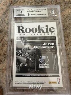 2018-19 Encased Jaren Jackson Jr 113 Autograph Rookie RC Auto /5 SP SSP BGS 9