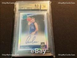 2018-19 Luka Doncic BGS 9.5 Optic Holo Rated Rookie Auto Autograph Donruss RC