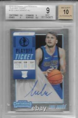 2018-19 Luka Doncic Contenders Auto Playoff Ticket RC- BGS 9 Mint with9.5 sub