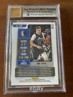 2018-19 Luka Doncic Contenders Optic Silver Rookie Ticket Auto BGS 9 Auto 10