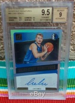 2018-19 Luka Doncic Significant Signatures Rookie Auto/ Autograph Bgs 9.5 Gem