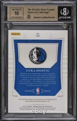 2018-19 National Treasures Luka Doncic RPA RC Patch Auto 14/99 BGS 9.5/10 TG+ SM