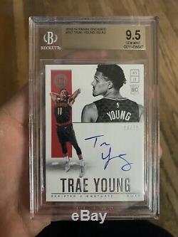 2018-19 Panini Encased TRAE YOUNG Auto Autograph RC Rookie #/75 BGS 9.5 with 10