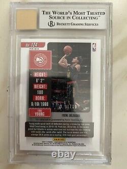 2018-19 Panini Optic Contenders Trae Young RC Rookie Gold Auto 1/10 Hawks BGS 9