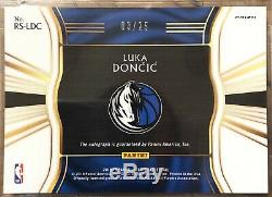 2018-19 Panini Select Luka Doncic Rookie On Card Autograph 03/25 BGS 8.5 Auto 10
