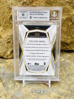 2018/2019 Juan Soto /5 Autograph Topps Five Star POP 1 BGS 9 10 Auto RC Mets OMG