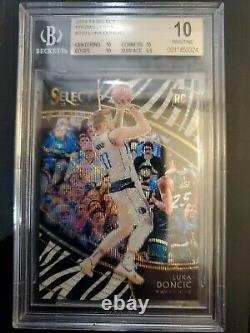 2018 Bgs 10 Prizm Select 1/1 Courtside Luka Doncic Zebra Rookie Card Bgs Pop 1