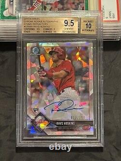 2018 Bowman Chrome ATOMIC #29/100 Rookie RHYS HOSKINS Autograph BGS 9.5 Auto 10