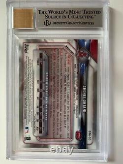 2018 Bowman Chrome Shohei Ohtani Auto Bgs 9 Mint Cra-so