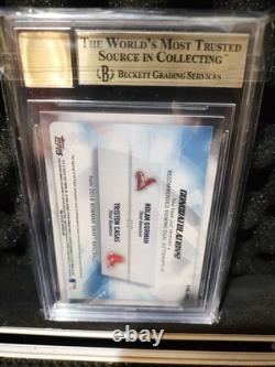 2018 Bowman Draft Recommended Viewing Gold Dual Auto Gorman/Casas BGS 9.5