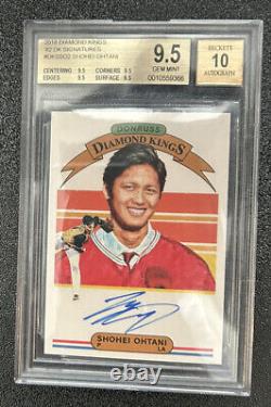 2018 Donruss Diamond Kings 82 Shohei Ohtani RC Autograph Auto /50 BGS 9.5 10 Gem