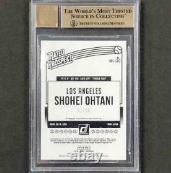 2018 Donruss Shohei Ohtani RC on-card autograph /50 BGS 9.5 with 10 auto Pop 1/1