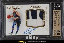 2018 Flawless Star Swatch Gold Luka Doncic ROOKIE AUTO PATCH /10 BGS 9.5