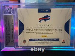 2018 Immaculate Collection Josh Allen Premium True RPA /99 RC Patch AUTO BGS 9
