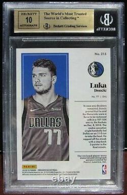 2018 Luka Doncic Encased #14/25 Vertical Bgs 9.5 Auto Rookie Card Rc 3 Color Rpa