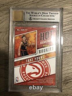 2018 NBA Hoops Trae Young Auto BGS 9 Mint Autograph 10