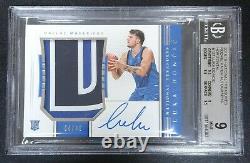 2018 National Treasures Horizontal RPA Luka Doncic AUTO PATCH RC 04/49 BGS 9 10