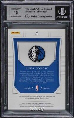 2018 National Treasures Luka Doncic ROOKIE RC PATCH AUTO /99 #127 BGS 9 MINT