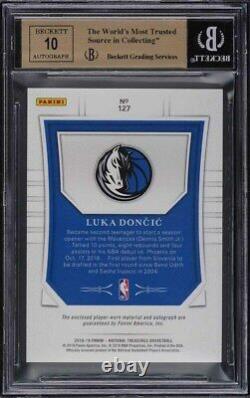 2018 National Treasures Luka Doncic ROOKIE RC PATCH AUTO /99 BGS 9.5 GEM MINT
