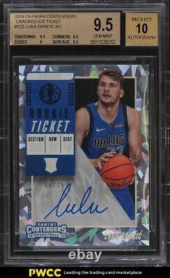 2018 Panini Contenders Cracked Ice Ticket Luka Doncic RC AUTO /25 BGS 9.5