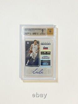 2018 Panini Contenders Luka Doncic Draft Ticket Autograph Rc /99 Bgs 9 Auto 10