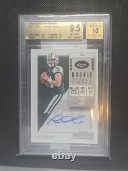 2018 Panini Contenders Rookie Ticket Sam Darnold BGS 9. 5 AUTO 10 Facing Left SP