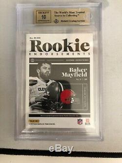 2018 Panini Encased Baker Mayfield Autograph AUTO Rookie RC 05/25 BGS 9.5 BROWNS