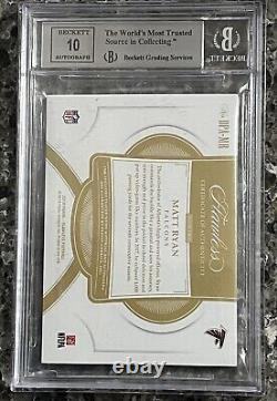 2018 Panini Flawless Daul Patch Autographs Matt Ryan 2/15 Jersey Match BGS 9