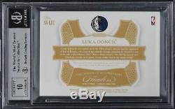 2018 Panini Flawless Star Swatch Platinum Luka Doncic ROOKIE AUTO 1/1 BGS 9