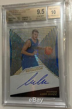 2018 Panini Revolution Luka Doncic Autograph Rc Rookie BGS 9.5 /10 On Card Auto