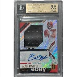 2018 Panini Unparalleled Baker Mayfield Rookie Jersey Autographs Auto RC BGS 9.5