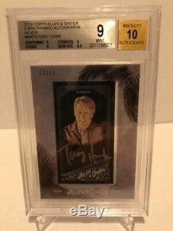 2018 Topps Allen & Ginter X Black Frame TONY HAWK Autograph /15 BGS 9 with10 auto