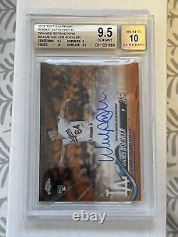 2018 Topps Chrome Walker Buehler Orange /25 Rookie Auto BGS 9.5 LA Dodgers