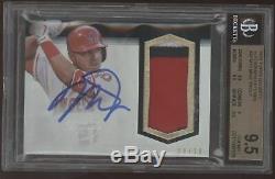 2018 Topps Dynasty Mike Trout 3 Color Patch Auto Autograph /10 BGS 9.5 10