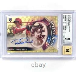 2018 Topps Finest RC Rhys Hoskins autograph Superfractor 1/1 rookie BGS Auto 10