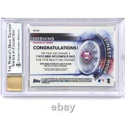 2018 Topps Finest RC Rhys Hoskins autograph Superfractor 1/1 rookie BGS Auto 10