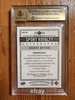 2018 UD Goodwin Champions Shohei Ohtani Rookie Kanji Auto BGS 9.5/10 Auto